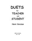 Duets for Teacher and Student: Horn Version Cover Image