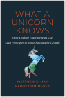 What a Unicorn Knows: How Leading Entrepreneurs Use Lean Principles to Drive Sustainable Growth By Matthew E. May, Pablo Dominguez, Nick Mehta (Foreword by) Cover Image