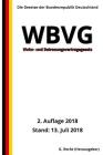Wohn- und Betreuungsvertragsgesetz - WBVG, 2. Auflage 2018 Cover Image