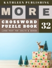 Crossword Large Print: Crossword Puzzle game for Seniors - Hours of brain-boosting entertainment for adults and kids - reindeer design By Kathleen Publishing Cover Image