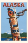 Vintage Journal Travel Poster, Totem Pole By Found Image Press (Producer) Cover Image
