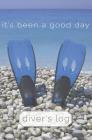 Diver's Log: Diving Log Book 5.25 x 8 SCUBA Dive Record Logbook Soft-Cover Fins Cover Image