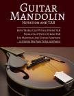 Guitar Mandolin Notation And TAB: Both Treble Clef With 4 String TAB Treble Clef With 6 String TAB For Mandolin And Guitar Together 12 Staves Per Page By Pie Parker Cover Image