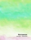 Notebook: Green Ombre - 100 Sheets - College Ruled (8.5 x 11) Cover Image
