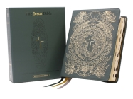 The Jesus Bible Artist Edition, Esv, Genuine Leather, Calfskin, Green, Limited Edition, Thumb Indexed By Passion Publishing (Editor), Zondervan Cover Image