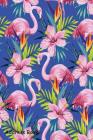 Address Book: For Contacts, Addresses, Phone, Email, Note, Emergency Contacts, Alphabetical Index with Tropical Flamingo on Blue By Shamrock Logbook Cover Image