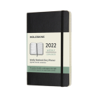 Moleskine 2022  Weekly Planner, 12M, Pocket, Black, Soft Cover (3.5 x 5.5) By Moleskine Cover Image