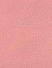 Graph Paper: Executive Style Composition Notebook - Pink Ostrich Skin Leather Style, Softcover - 8.5 x 11 - 100 pages (Office Essen By Birchwood Press Cover Image