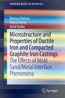 Microstructure and Properties of Ductile Iron and Compacted Graphite Iron Castings: The Effects of Mold Sand/Metal Interface Phenomena (Springerbriefs in Materials) By Mariusz Holtzer, Marcin Górny, Rafal Dańko Cover Image