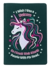I Wish I Was A Unicorn Embroidered Journal By Insights Cover Image