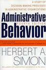 Administrative Behavior, 4th Edition By Herbert A. Simon Cover Image