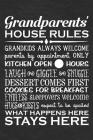 Grandparents House Rules: Nana and Papa Book (Personalized Grandparents Gifts under 10) Cover Image