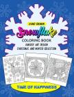 SnowFlake Coloring Book: Happy Merry Christmas Design for Adults Cover Image