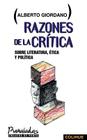 Razones de la Critica: Sobre Literatura, Itica y Politica (Pu~naladas) Cover Image
