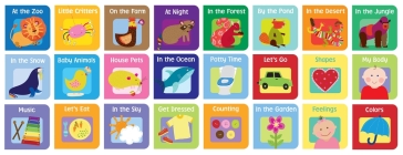 24 Early Learning Board Books By Pi Kids Cover Image