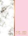 2020-2024 Five Year Calendar: Pink Gold Marble about calendar of 60 Month and appointment 5 year for schedule organizer management Cover Image