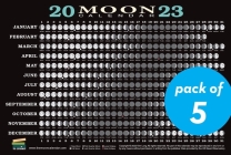 2023 Moon Calendar Card (5 pack): Lunar Phases, Eclipses, and More! By Kim Long Cover Image