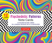 Psychedelic Patterns Note Cards - 12 Cards: In 6 Designs with 13 Envelopes (Card Sized 4 1/2 X 3 3/4) By Tuttle Studio (Editor) Cover Image