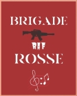 Brigade RAF Rosse: Wide Staff Manuscript Paper Notebook For Kids, men and women. Music Notebook 12 Staves Per Page (8