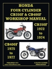 Honda 1972-1977 4-Cylinder Cb350f & Cb400f Workshop Manual Cover Image