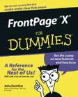 FrontPage 2003 for Dummies By Asha Dornfest Cover Image