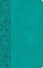 NASB Large Print Personal Size Reference Bible, Teal LeatherTouch, Indexed By Holman Bible Publishers Cover Image