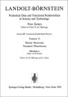 Electrical Resistivity, Kondo and Spin Fluctuation Systems, Spin Glasses and Thermopower By J. Bass (Contribution by), K. -H Hellwege (Editor), K. H. Fischer (Contribution by) Cover Image