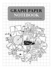 Graph Paper Notebook Gray 1/2 Inch Squares Size 8.5x11 Inches 120 Pages: Student Teacher School Home Office Supplies Composition Notebook Cover Image