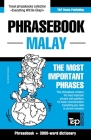 Phrasebook - Malay - The most important phrases: Phrasebook and 3000-word dictionary By Andrey Taranov Cover Image