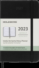 Moleskine 2023 Weekly Horizontal Planner, 12M, Pocket, Black, Hard Cover (3.5 x 5.5) Cover Image