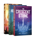 The Sunlit Lands Trilogy: The Crescent Stone / The Heartwood Crown / The Story King By Matt Mikalatos Cover Image