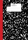 Marble Notebook A5: Black and Red Spine Marble Wide Rule Journal By Young Dreamers Press Cover Image