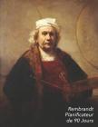 Rembrandt Planificateur de 90 Jours: Autoportrait Aux Deux Cercles Agenda de 3 Mois Avec Calendrier 2019 Planificateur Quotidien 13 Semaines Cover Image