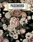 Password Logbook: FOR SENIOR/Rose Cover: Large font size, A lot of writing space, Look easy: Keep favorite Website Addresses, Username, Cover Image