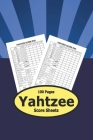 Yahtzee Score Sheets - 100 Pages: Pocket Small Size Cover Image