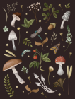 Mushroom Lined Journal By Editors of Chartwell Books Cover Image