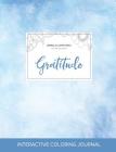 Adult Coloring Journal: Gratitude (Animal Illustrations, Clear Skies) Cover Image