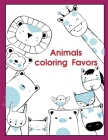 Animals coloring Favors: A Cute Animals Coloring Pages for Stress Relief & Relaxation By J. K. Mimo Cover Image