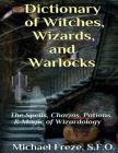 Dictionary of Witches, Wizards, and Warlocks: The Spells, Charms, Potions, & Magic of Wizardology Cover Image