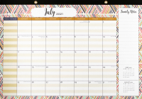 2022 Family Desk Calendar Pad (18-Month Calendar with Bonus Stickers) By Peter Pauper Press Inc (Created by) Cover Image