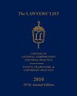 The Lawyers' List 2010 By Donald A. Schwartz Cover Image