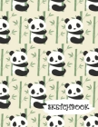 Sketchbook: Panda Bear on Bamboo Fun Framed Drawing Paper Notebook By Sparks Sketches Cover Image