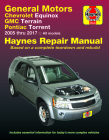 Chevrolet Equinox 2005 thru 2017, GMC Terrain 2010 thru 2017 & Pontiac Torrent 2005 thru 2009 Haynes Repair Manual By Editors of Haynes Manuals Cover Image