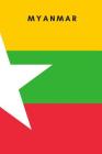 Myanmar: Country Flag A5 Notebook to write in with 120 pages Cover Image