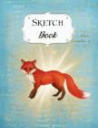 Sketch Book: Fox - Sketchbook - Scetchpad for Drawing or Doodling - Notebook Pad for Creative Artists - Blue By Avenue J. Artist Series Cover Image
