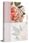 KJV Holy Bible, Large Print Medium Format, Pink Cloth Hardcover W/Ribbon Marker, Red Letter Cover Image