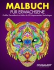 Malbuch für Erwachsene: Größes Tiermalbuch mit Mehr als 50 Entspannenden Malvorlagen Cover Image