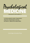 A Clinico-Genetic Study of Psychiatric Disorder in Huntington's Chorea (Psychological Medicine Supplements #23) By David C. Watt Cover Image