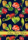 College Ruled Notebook: Cactus Blossom Indigo Cover By Kate Kanamori Cover Image