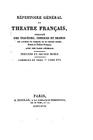 Répertoire général du Théâtre Français - Tome XVI By H. Nicolle Cover Image